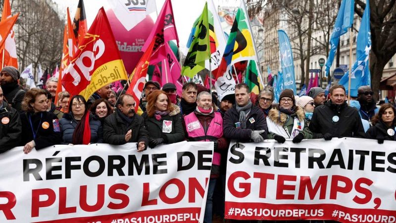 Franceses contra Reforma Jubilatoria
